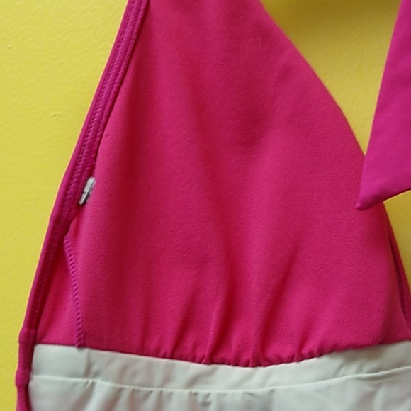 NWOT Gamiss Deep V Halter Swimsuit - Picture 3 of 6